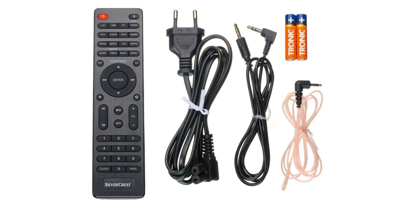 SILVERCREST Bluetooth®-Kompakt-Stereoanlage Bluetooth USB CD DAB+ Antenne *besch. VP