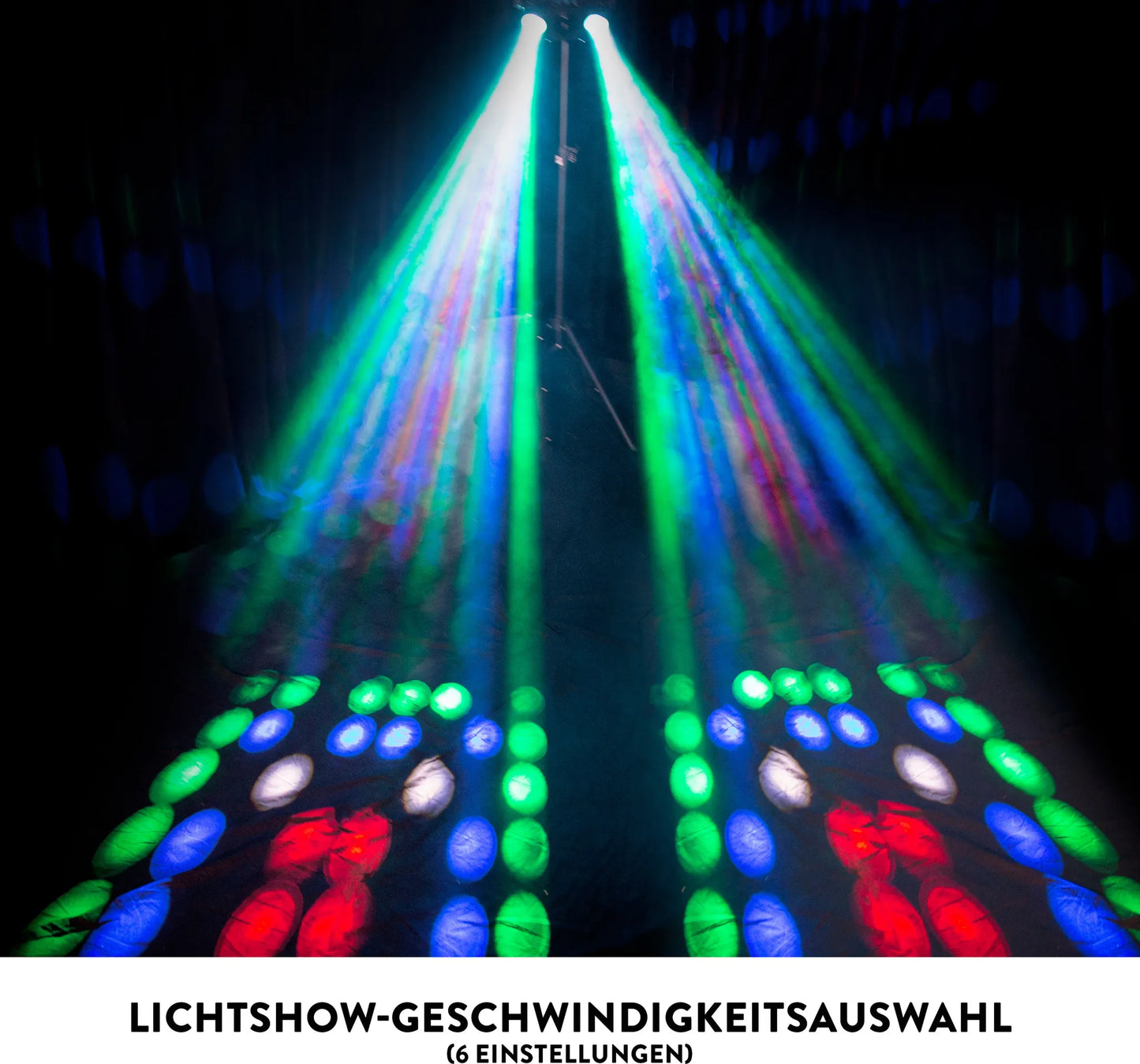 Lenco LFM-220BK - Duale Matrix RGB Party-LED-Lichter