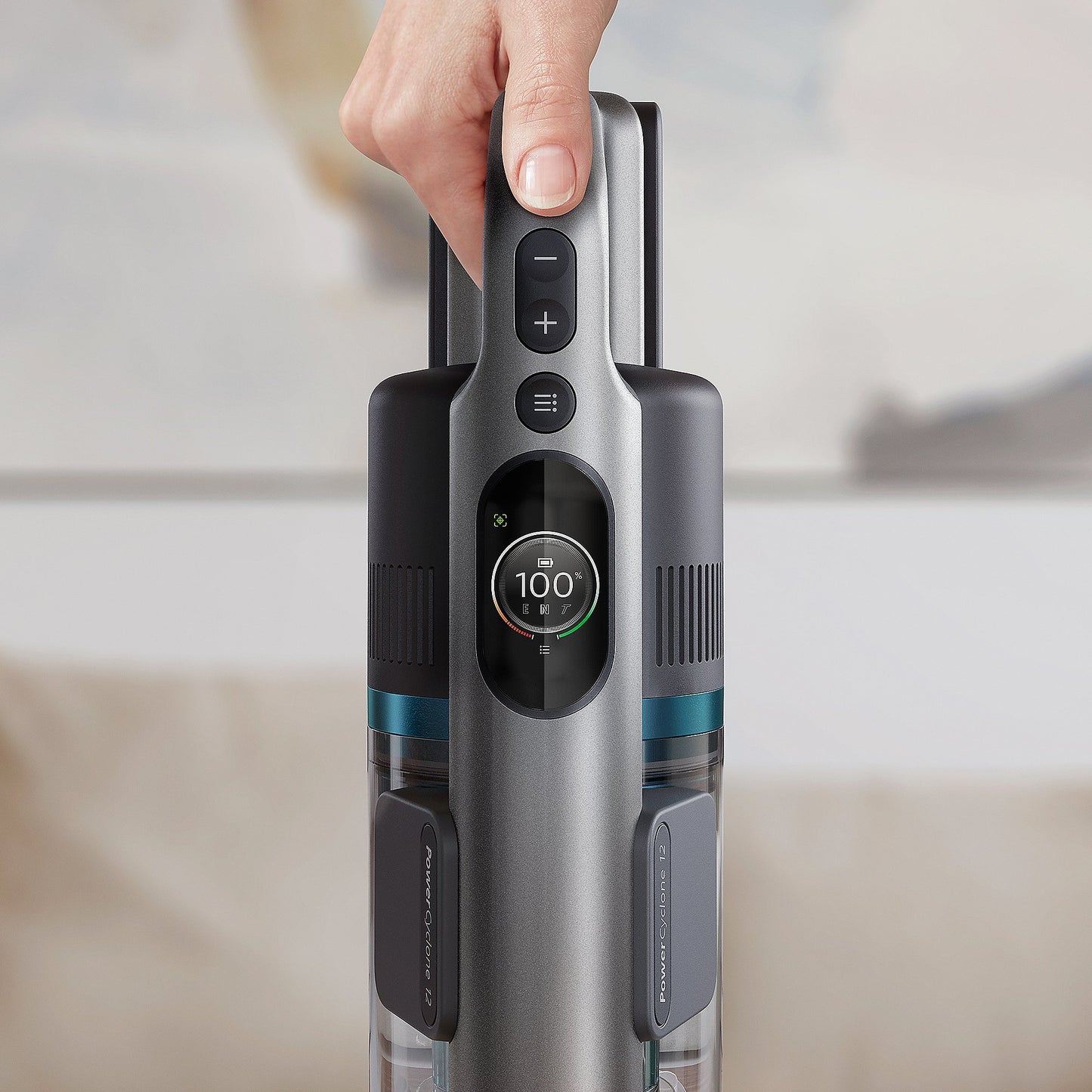 PHILIPS XC8057/01 Akku-Staubsauger mit Kantenreinigung und Wischfunktion