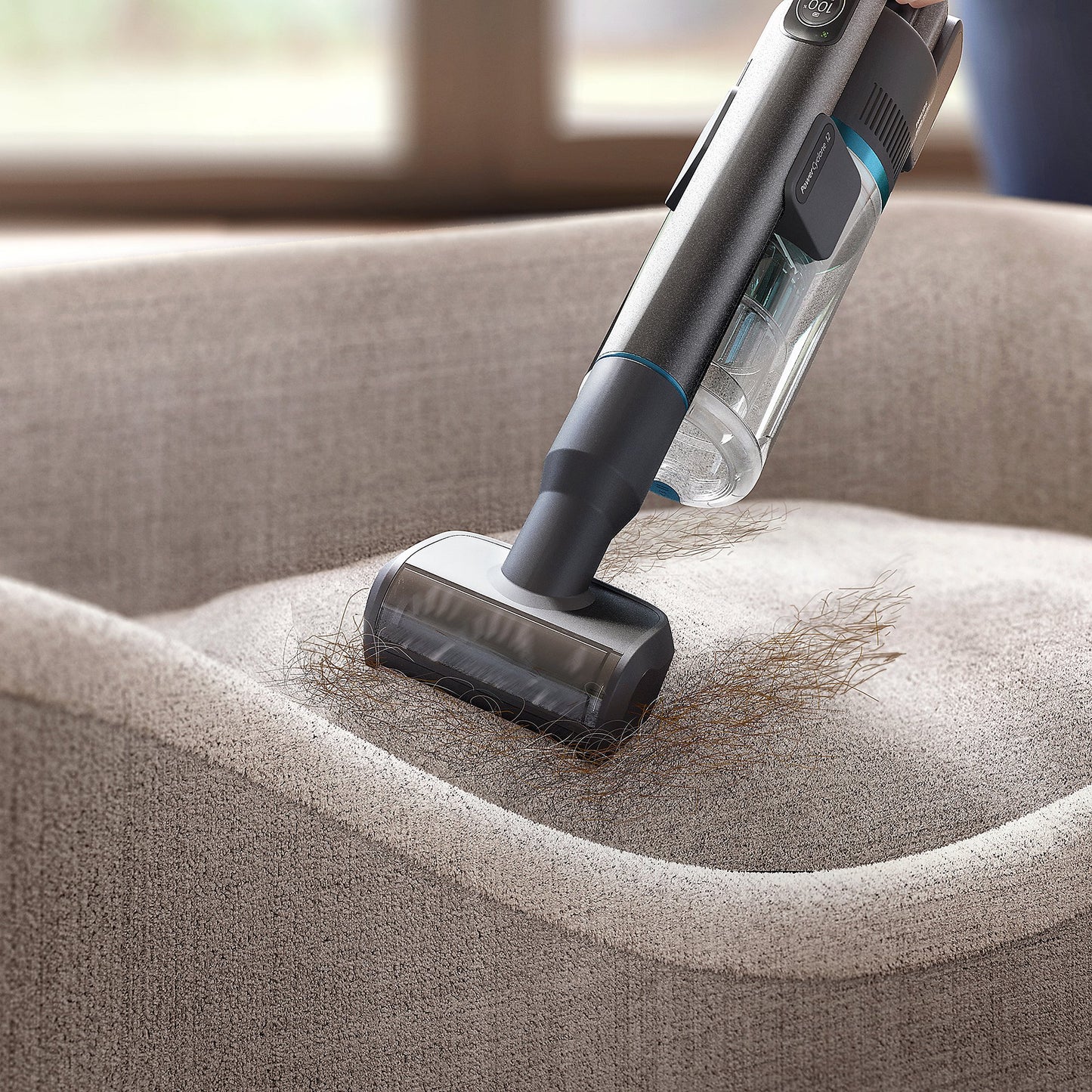 PHILIPS XC8057/01 Akku-Staubsauger mit Kantenreinigung und Wischfunktion