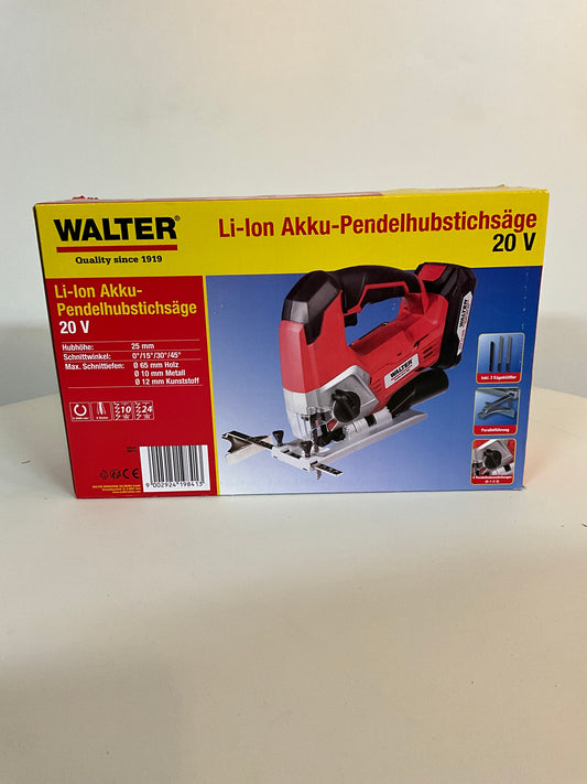 WALTER 20 V Akku Pendelhub-Stichsäge