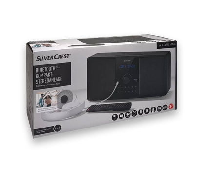 SILVERCREST Bluetooth®-Kompakt-Stereoanlage Bluetooth USB CD DAB+ Antenne *besch. VP