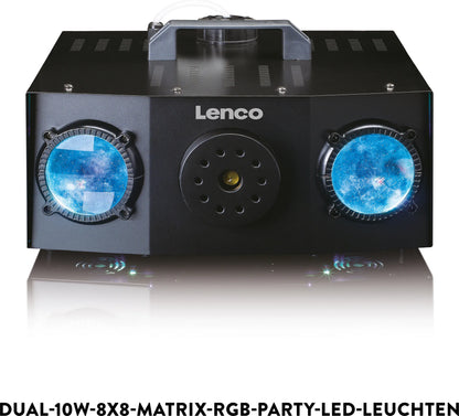 Lenco LFM-220BK - Duale Matrix RGB Party-LED-Lichter