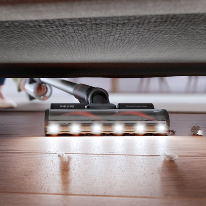 PHILIPS XC8057/01 Akku-Staubsauger mit Kantenreinigung und Wischfunktion